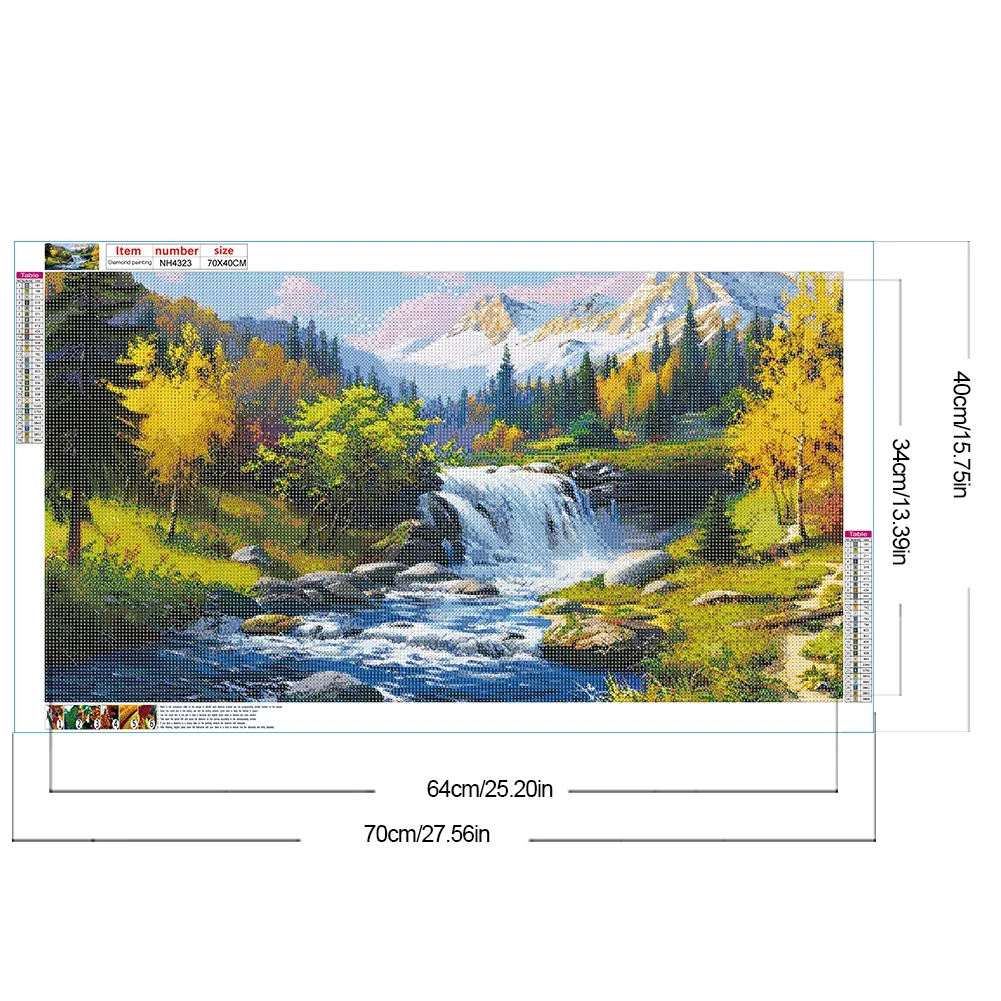 2pcs Diamond Painting - Full Round Drill - Landscape(Canvas|70*40cm)