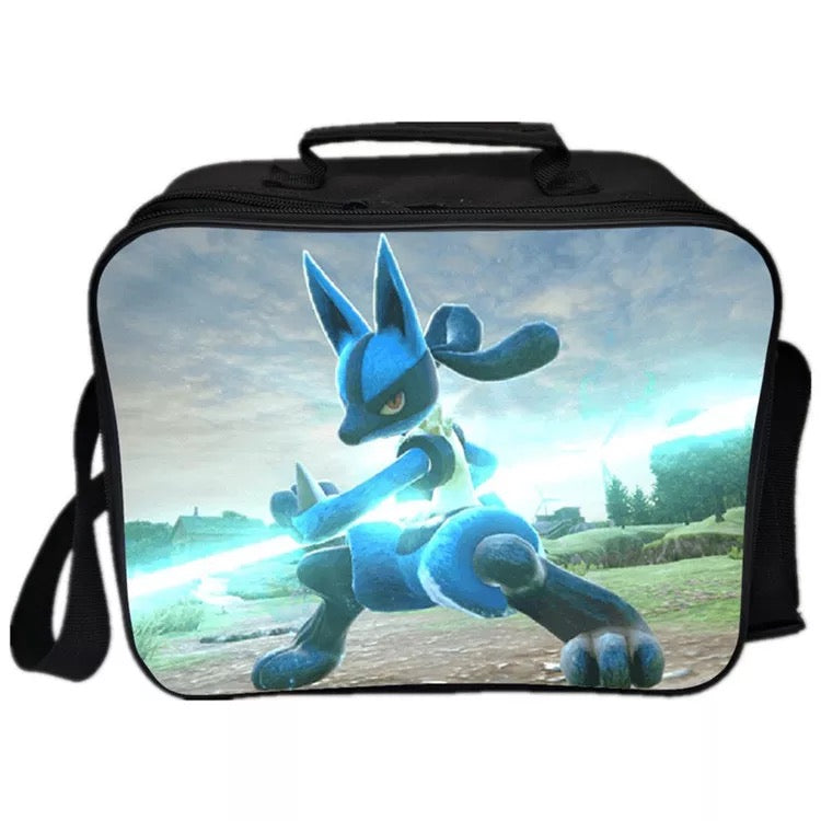 Mayoulove Detective Pokemon Go Pikachu #23 PU Leather Portable Lunch Box School Tote Storage Picnic Bag-Mayoulove