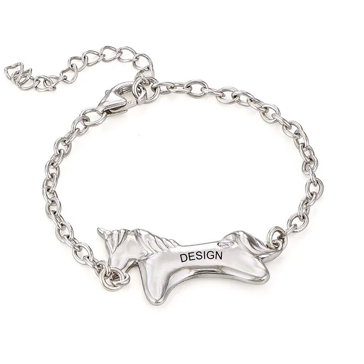 Personalized Design Unicorn Bracelet