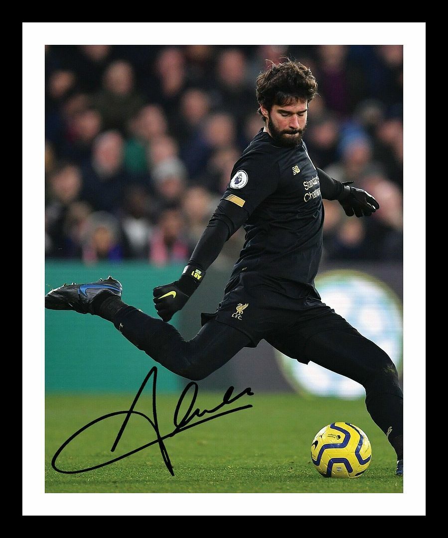 Alisson Becker - Liverpool Autograph Signed & Framed Photo Poster painting 1