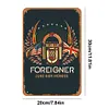Foreigner - Panneaux en &eacute;tain m&eacute;tallique(20*30cm/30*40cm) - Musique