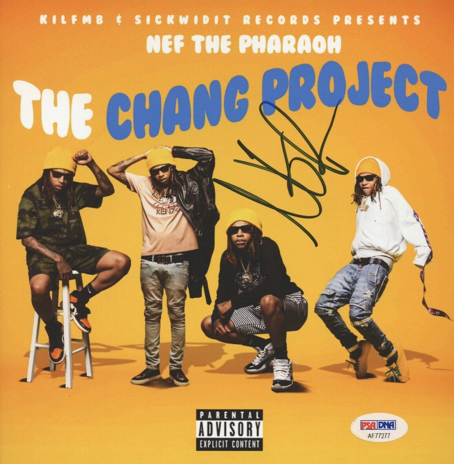 Nef The Pharaoh Signed Autographed 8x8 Photo Poster painting The Chang Project PSA/DNA Authenti