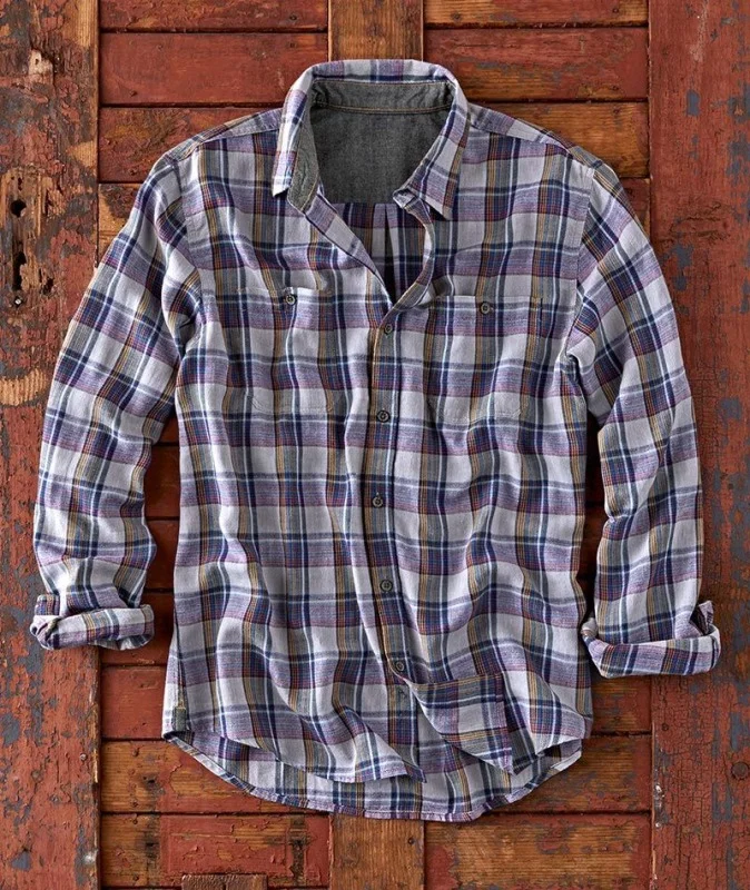 Men's Fashion Versatile Plaid Shirt