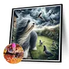 Diamond Painting -DIY Round Drill Dog(40x40cm)