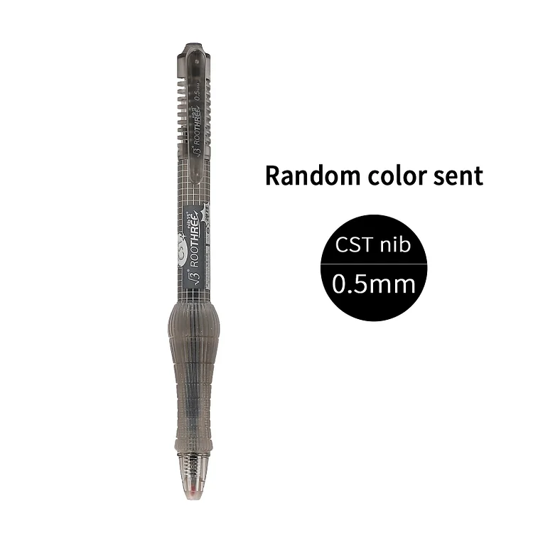 Journalsay 1 Pc Flexible Load-reducing Pen Press Gel Pen 0.5mm Black Write Smoothly