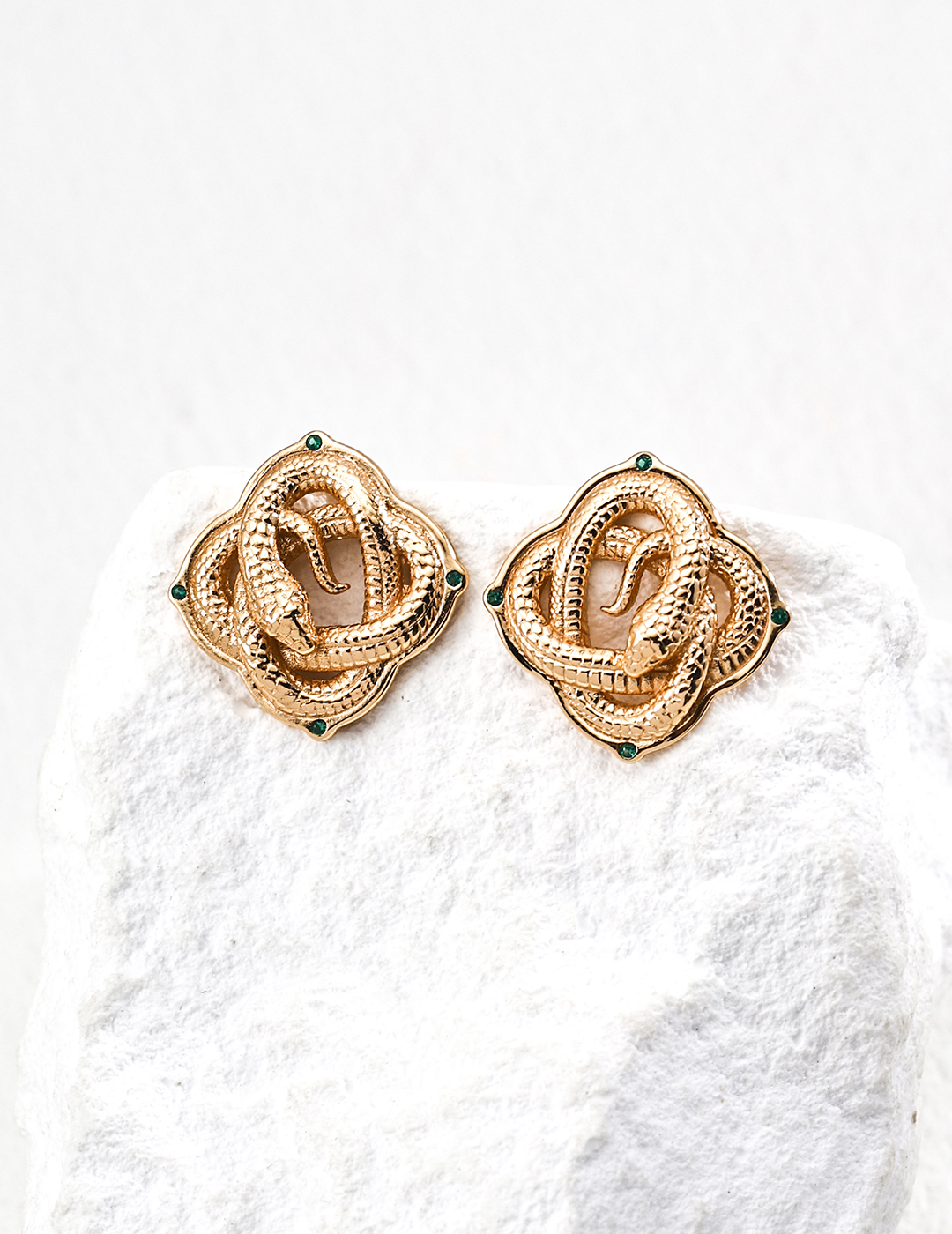  Snake Pattern Stud Earrings 