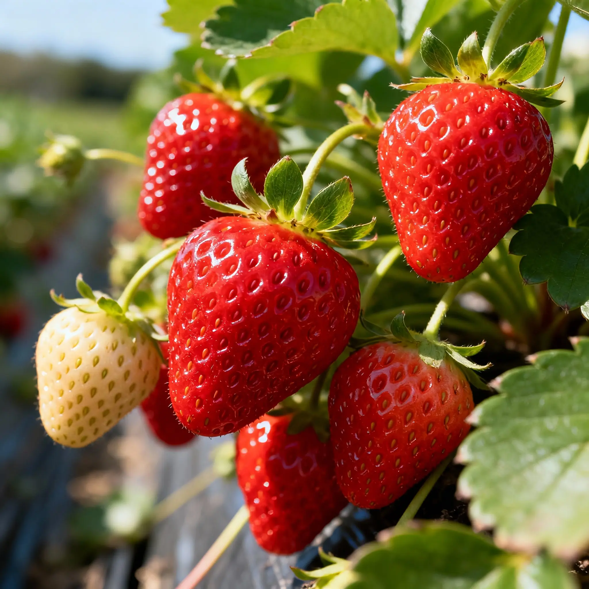 200 Cream Strawberry Seeds — Fruits Year-Round in Ideal Temperatures, Great for Pots or the Ground, Indoors or Outdoors