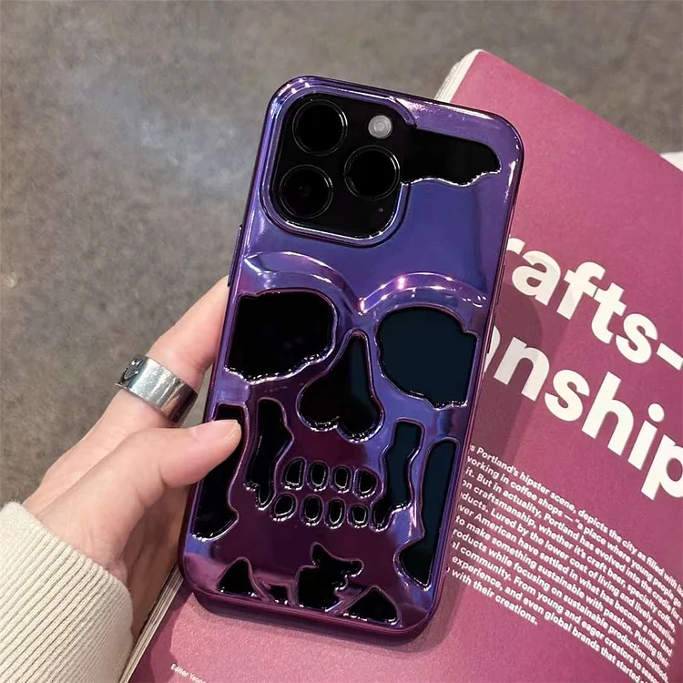 Plated Skull Case Cover For iPhone | 168DEAL