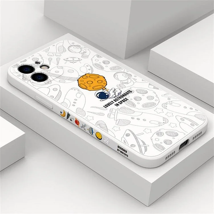 Astronaut Space Shockproof Silicone Case For iPhone  Etrgadget- Smartphone Cases & Covers | Accessories