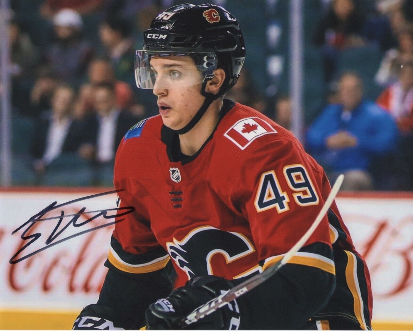 JACOB PELLETIER SIGNED AUTOGRAPH CALGARY FLAMES 8X10 Photo Poster painting #2