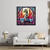 Glass Painting-Pterosaur-11CT Stamped Cross Stitch 40*40cm/15.75*15.75in tapestrymarket