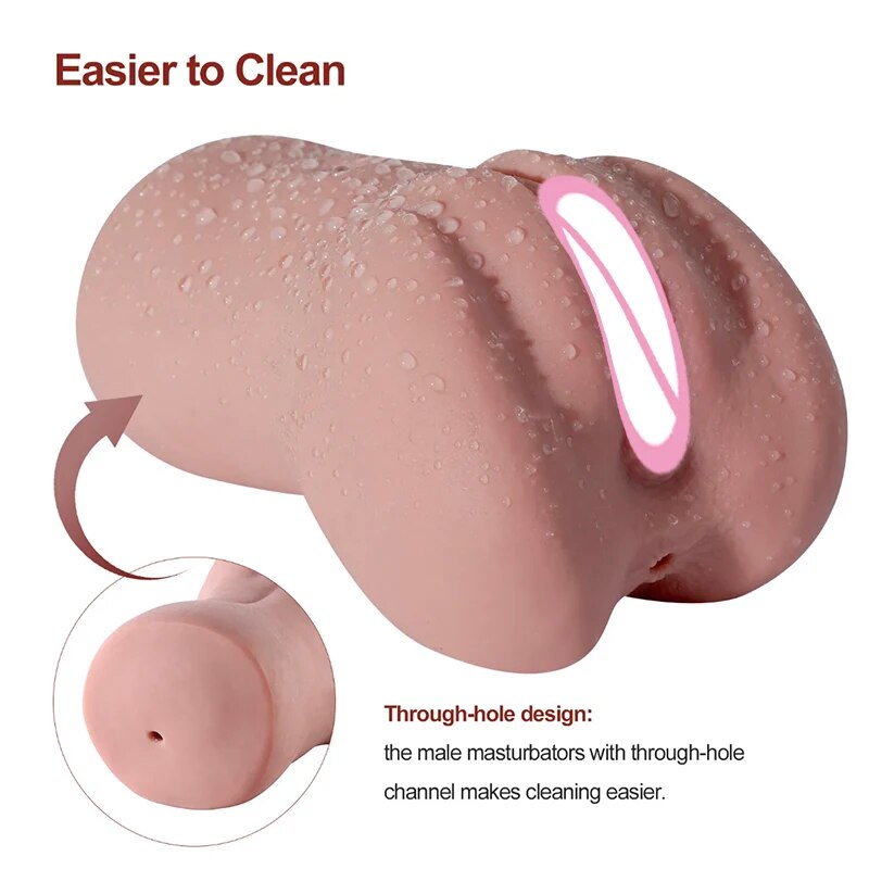 Realistic Vagina Masturbator for Men - Pocket Pussy Pleasure Toys