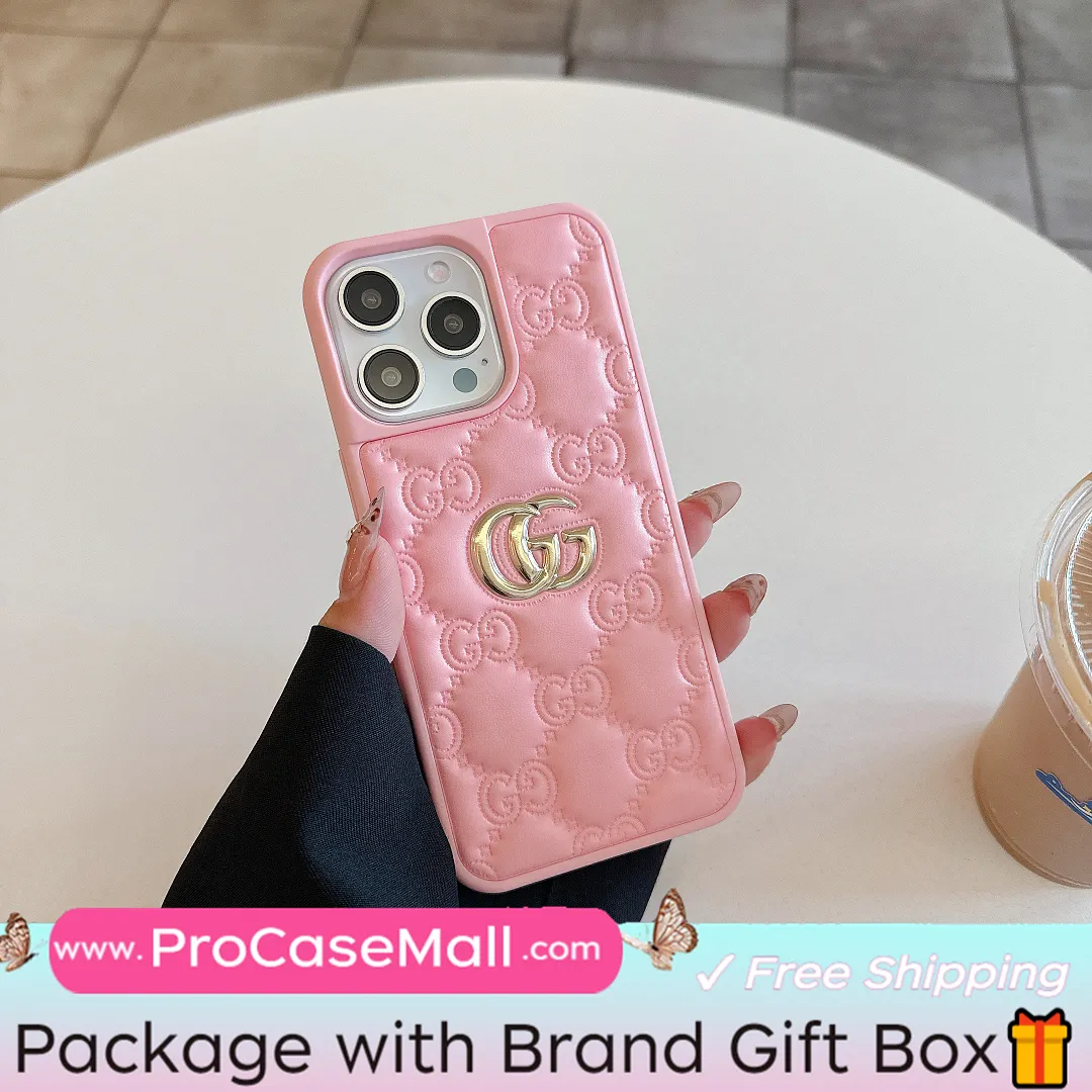 Gucci Embossed Lambskin Ophidia GG Luxury Apple iPhone Case