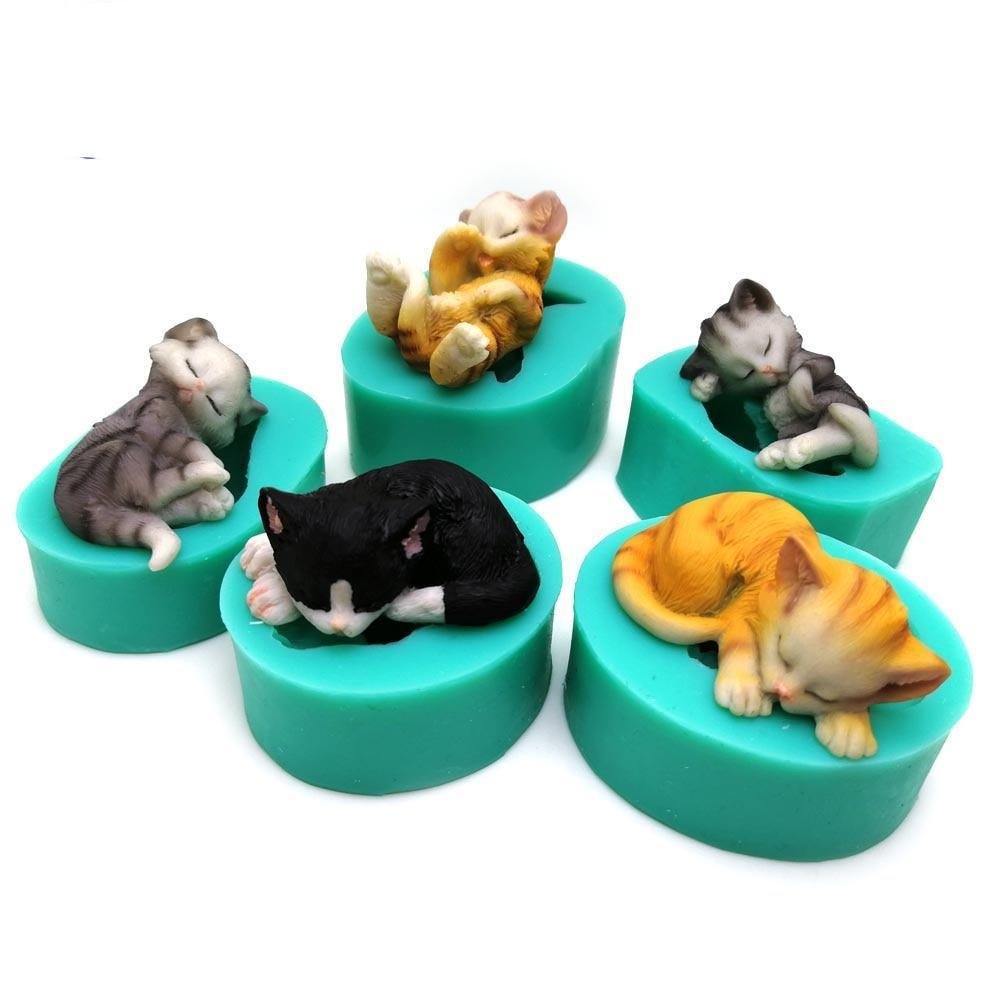 3D Silicone Kittens Molds