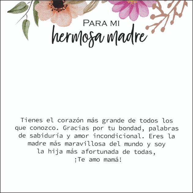 Una tarjeta-A mi madre
