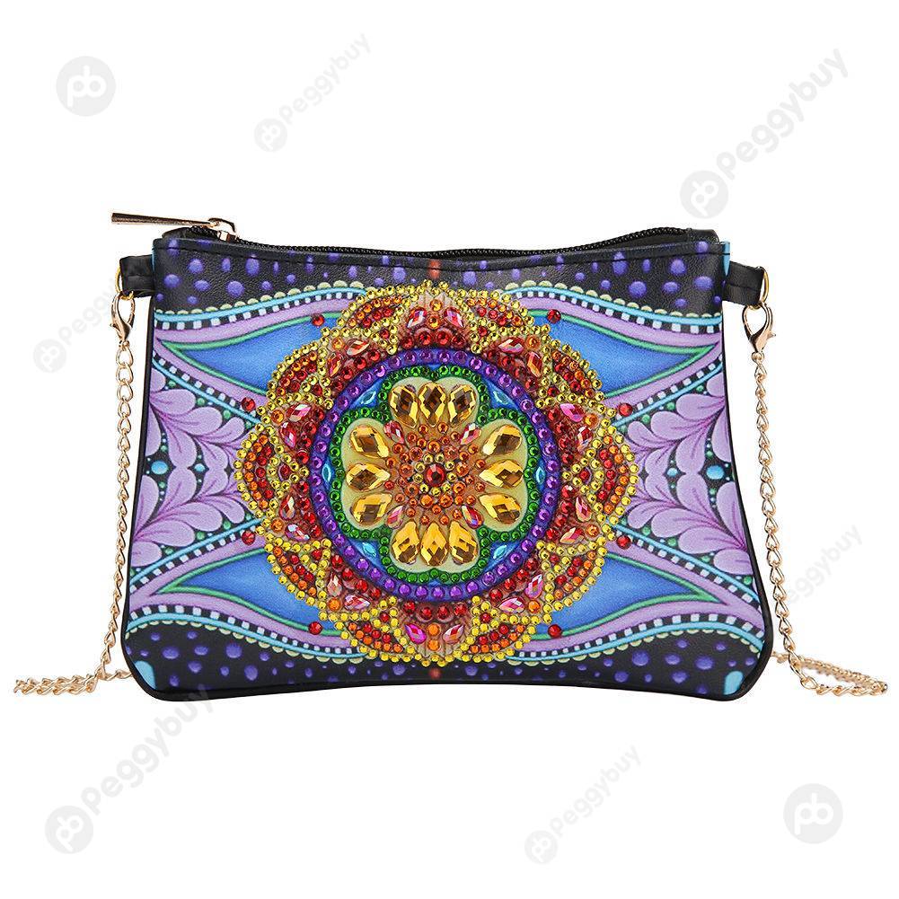 

Flower-DIY Creative Diamond Wristlet Bag, 501 Original