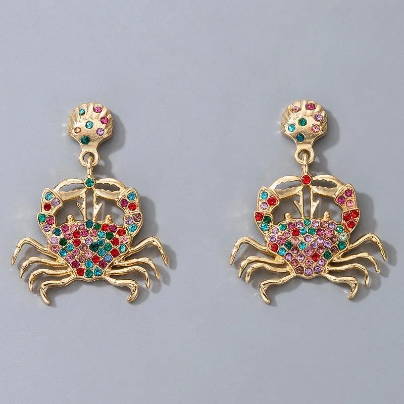 Women plus size clothing Crab Earrings Wholesale Cheap Jewelry-Nordswear