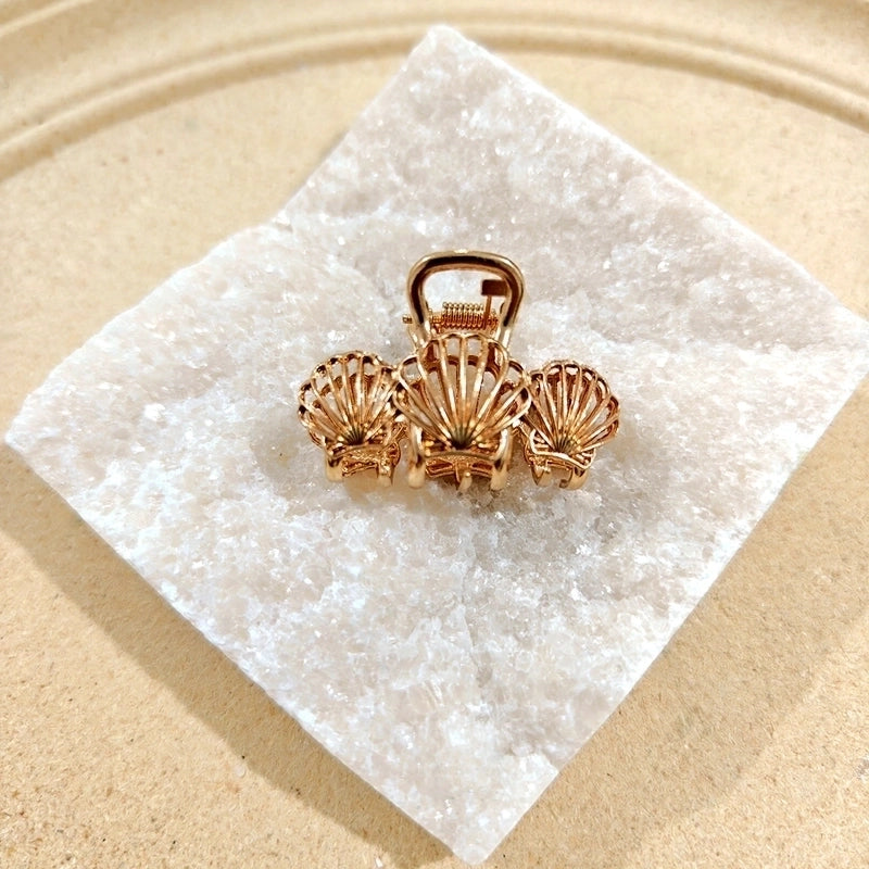 Women’s Minimalist Classic Style Solid Color Alloy Plating Hair Claws