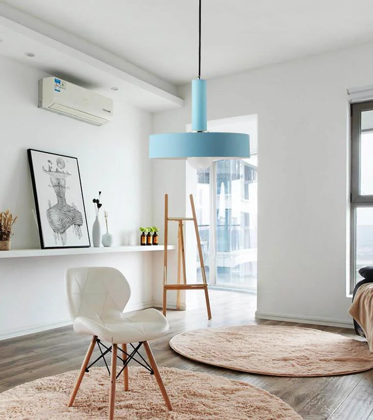 Nordic Macarons pendant lights Modern bedroom bedside dining room Pendant lamp Bar/cafe individual creative lighting fixtures