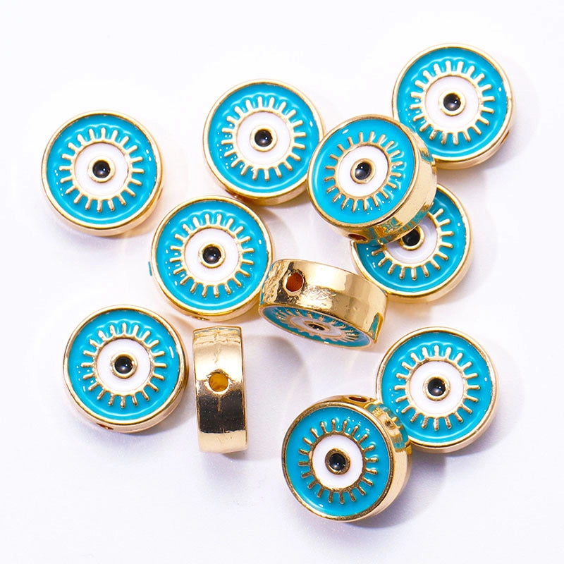20 PCS/Package 12mm Alloy Devil’s Eye Jewelry Accessories