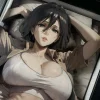 KKRD-006 Mikasa Ackerman Decorative Painting - Attack On Titan - B&W Studio