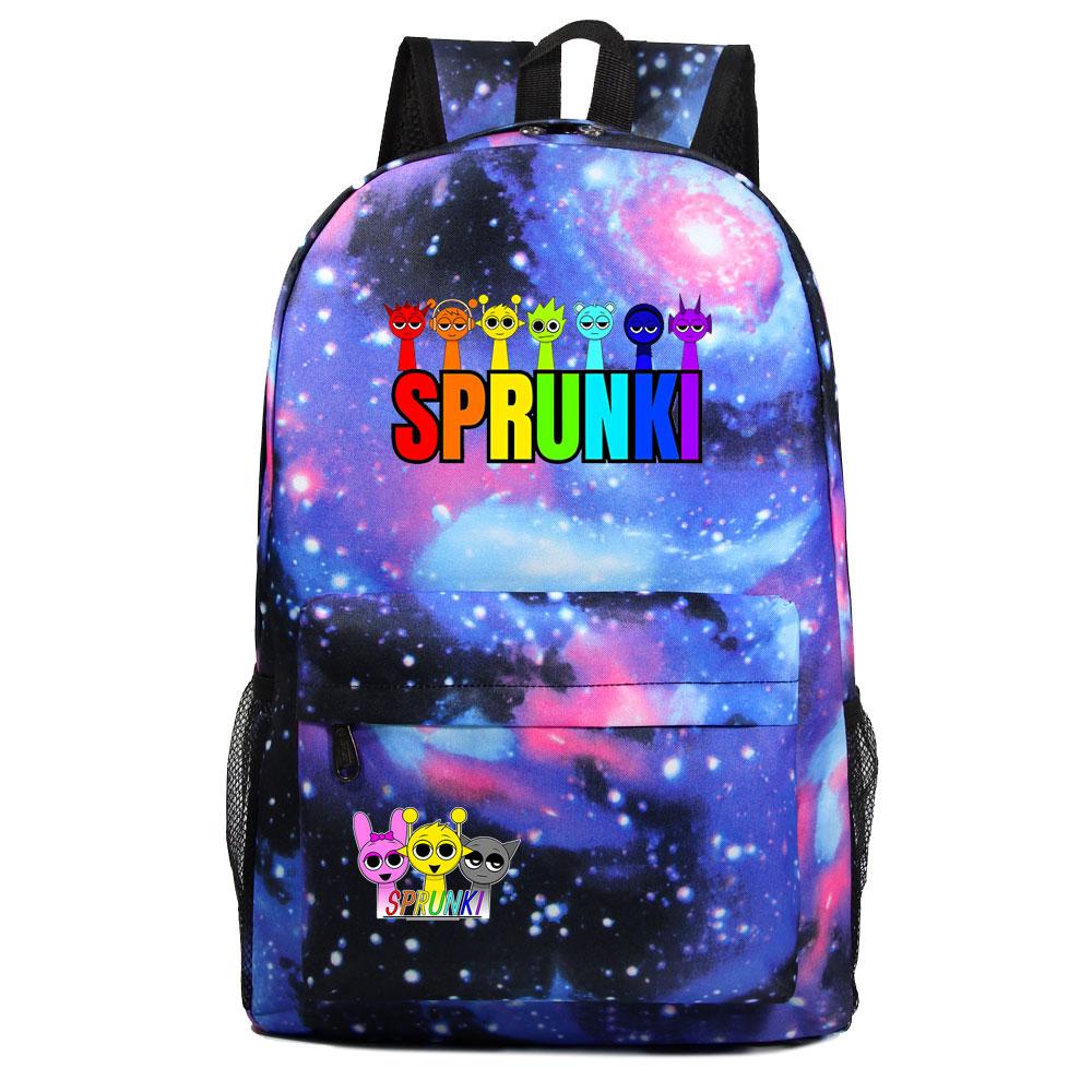 Mayoulove Sprunki Backpack Lightweight Design with Multiple Pockets for School and Outdoor Adventures-Mayoulove