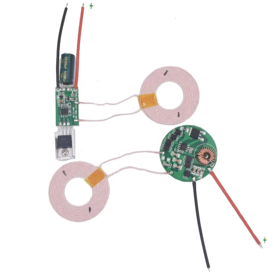 High Current Small Coil Inductive Wireless Power Transfer Wireless Charging Module 24VDC 1.2A Output