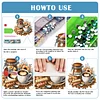 (US Local)Acrylic Special Shape Coffee 5D DIY Diamond Painting Dots Pendant for Window