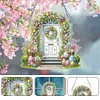 DIY Easter Egg Door Acrylic Special Shaped Diamond Painting Hanging Pendant