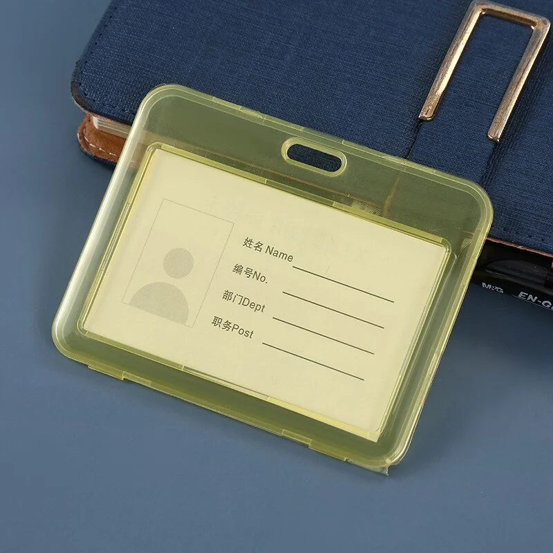 Transparent PVC Card Cover Sleeve Business Bus Bank Credit Card Badge Bag Student Kid Women Waterproof Clear ID Card Holder Case