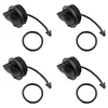 4Pcs Black Drain Plug & O-Ring 292001352 292001320 for GTI GTR GTX RXPX RXT RXTX