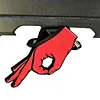 OK Finger Gesture Trailer Hitch Cover Lightweight Trailer Receiver Cover for 2-Inch Trailers Hitchs Receivers for Car(Red)