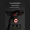 COB Smart Bicycle Rear Light Waterproof Auto Brake Sensing Light (Seat Rails)