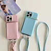 Retro Crossbody Zippered Coin and Card Holder for iPhone Case