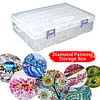 (US Only)Diamond Painting Box Transparent Beads Storage Case Container (80 Grids)
