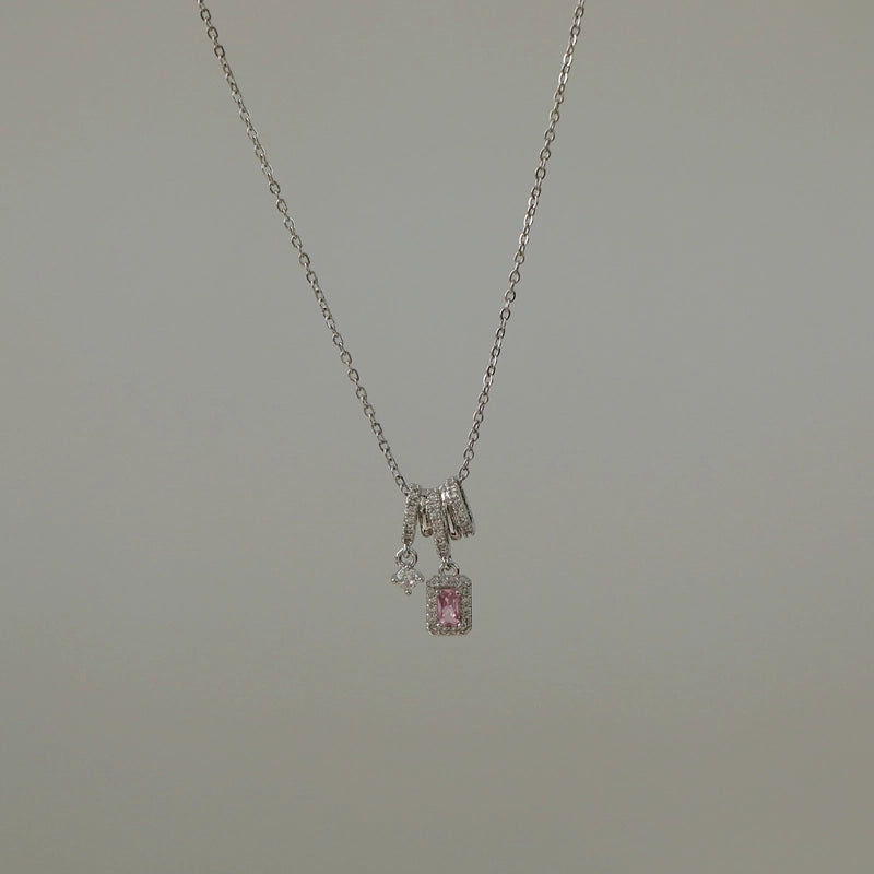 Sweet Commute Sunflower Heart Shape 304 Stainless Steel Zircon 16K Gold Plated 18K Gold Plated Stainless Steel Necklaces