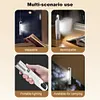 10Pcs LED Flashlight Telescopic Zoomable Flashlight with Hook for Camping Hiking