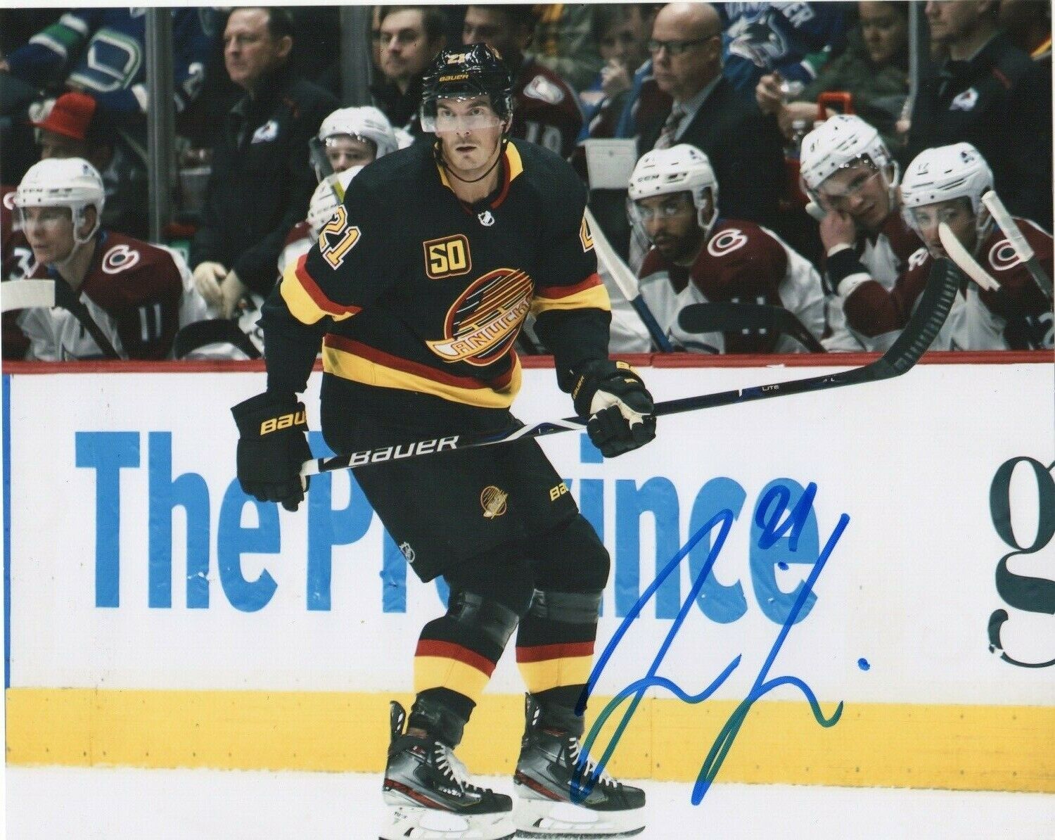 Vancouver Canucks Loui Eriksson Signed Autographed 8x10 NHL Photo Poster painting COA