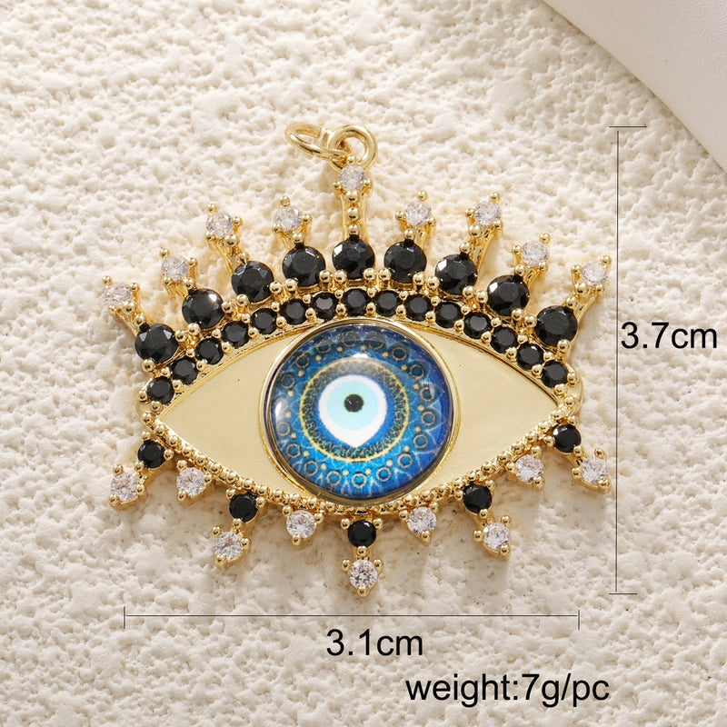 1 Piece Copper Devil’s Eye Jewelry Accessories Pendant