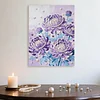 (30x40cm)DIY Pearl Painting Framed Flower Handmade Pearl Material Art Kit Living Room Decor