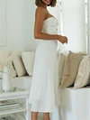 Solid Strapless Backless Waist Long Dress