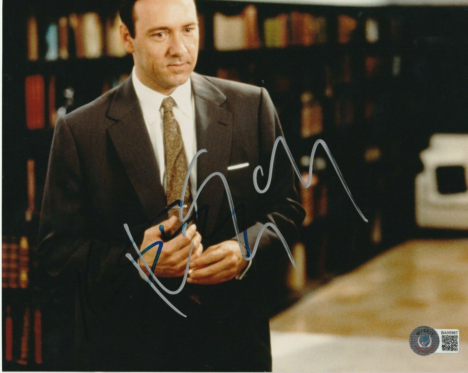 KEVIN SPACEY Signed 8x10 Photo Poster painting w/ Beckett COA (BAS)