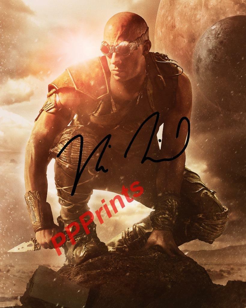 VIN DIESEL RIDDICK SIGNED AUTOGRAPHED 10X8 REPRODUCTION Photo Poster painting PRINT
