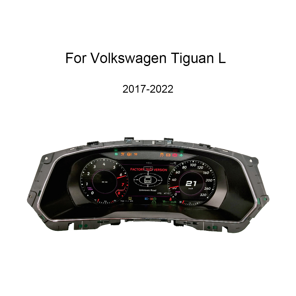 12.3inch VW Volkswagen Tiguan L 2017-2022 Cluster Dashboard Instrument Full Screen speedometer