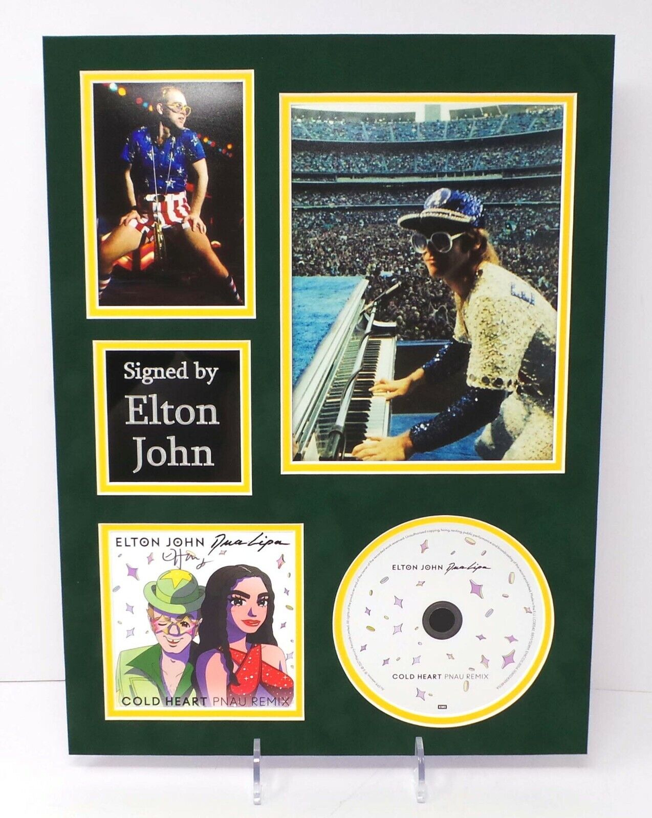 Elton JOHN RARE Signed Mounted 16x12 CD Artcard Photo Poster painting Display 5 AFTAL RD COA