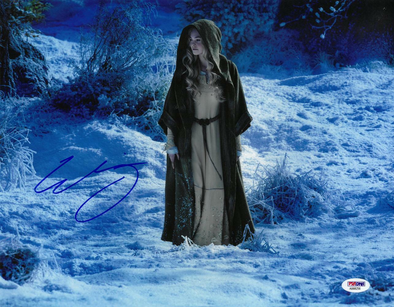 Elle Fanning Signed Maleficent Authentic Autographed 11x14 Photo Poster painting PSA/DNA#AB88256