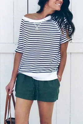 Leopard Print Raglan Sleeve T-shirt