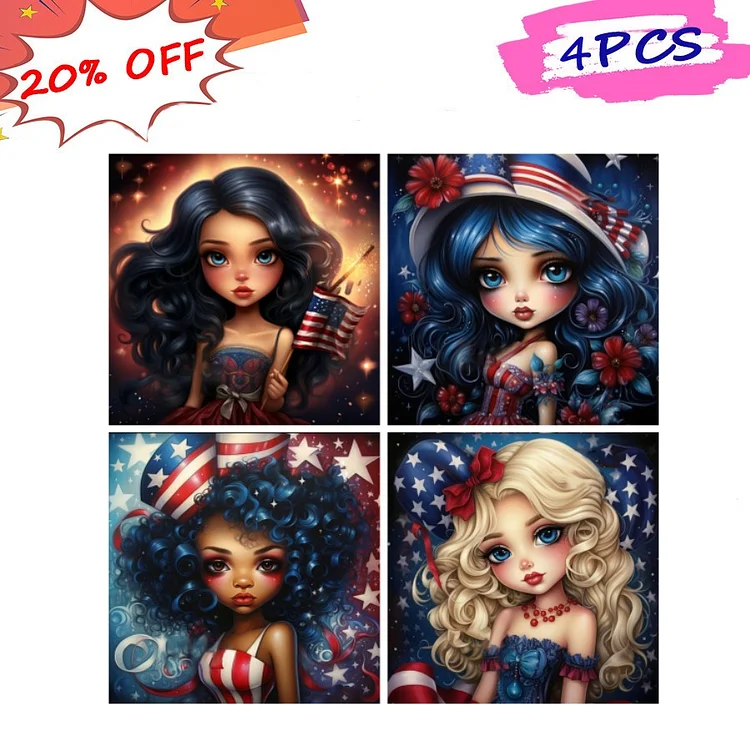 American Halloween Doll 30*30CM (Canvas) Full Round Drill Diamond Painting gbfke