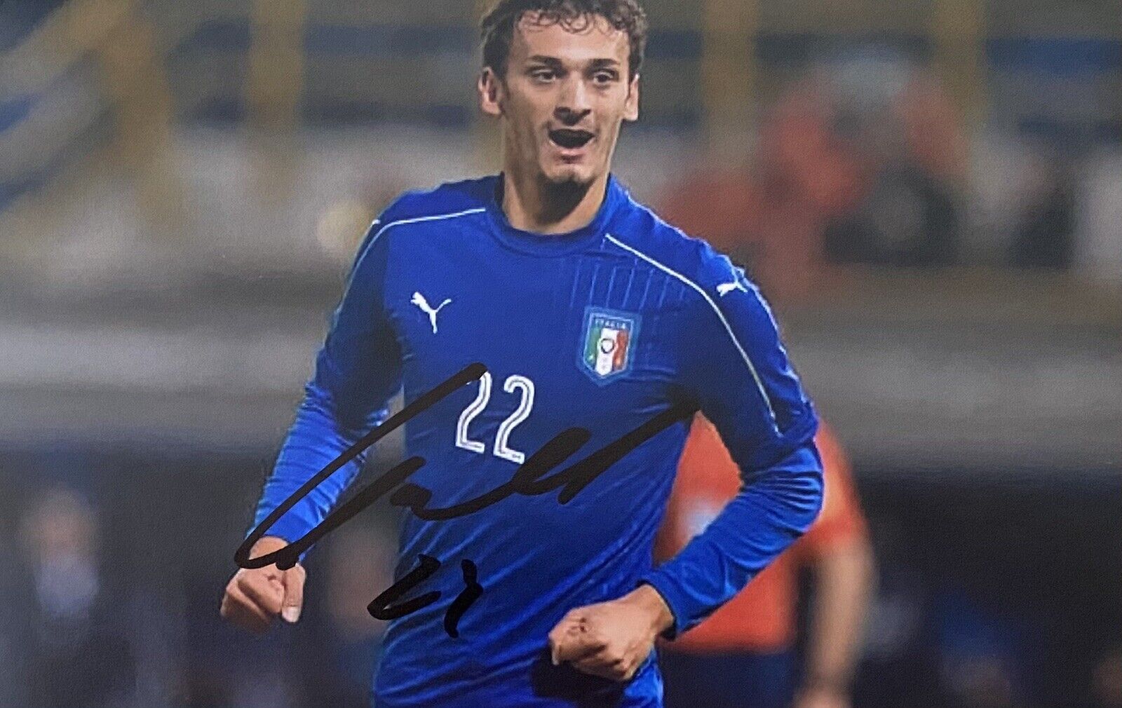 Manolo Gabbiadini Hand Signed Italy 6X4 Photo Poster painting