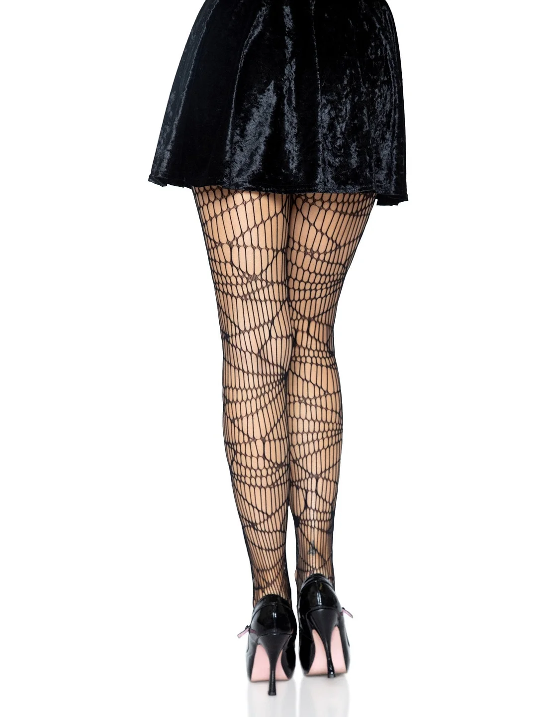 Blanche Distressed Net Pantyhose